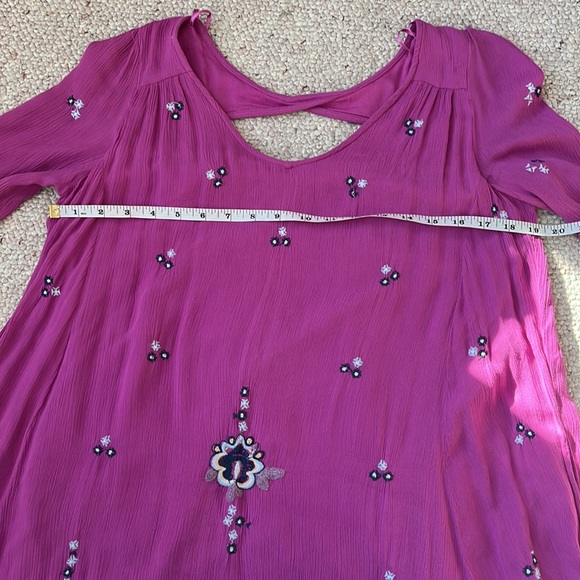 Free People embroidered boho dress S-M - Picture 8 of 9